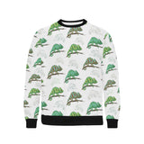 Chameleon lizard pattern Men's Crew Neck Sweatshirt