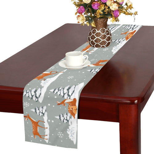 Beautiful deers Winter Christmas Table Runner