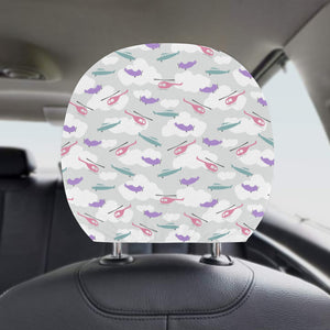 Helicopter plane pattern Car Headrest Cover