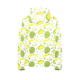 Durian pattern background Kids' Boys' Girls' Padded Hooded Jacket