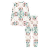 Square floral indian flower pattern Women's All Over Print Pajama Set