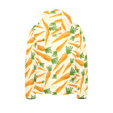 Carrot Pattern Print Design 01 Kids' Boys' Girls' Padded Hooded Jacket