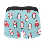 Cute penguin christmas  design pattern Men's All Over Print Boxer Briefs Men's Underwear