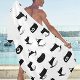 Goat ram pattern Beach Towel