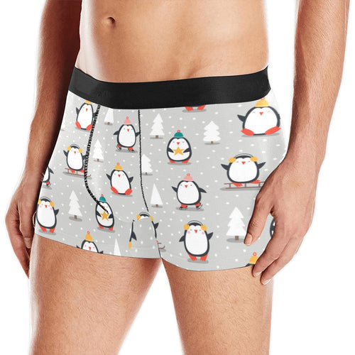 Cute Penguin christmas pattern Men's All Over Print Boxer Briefs Men's Underwear