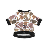American football ball pattern All Over Print Pet Dog Round Neck Fuzzy Shirt