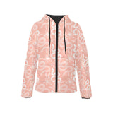 Snake lilies flower pattern Women's Padded Hooded Jacket
