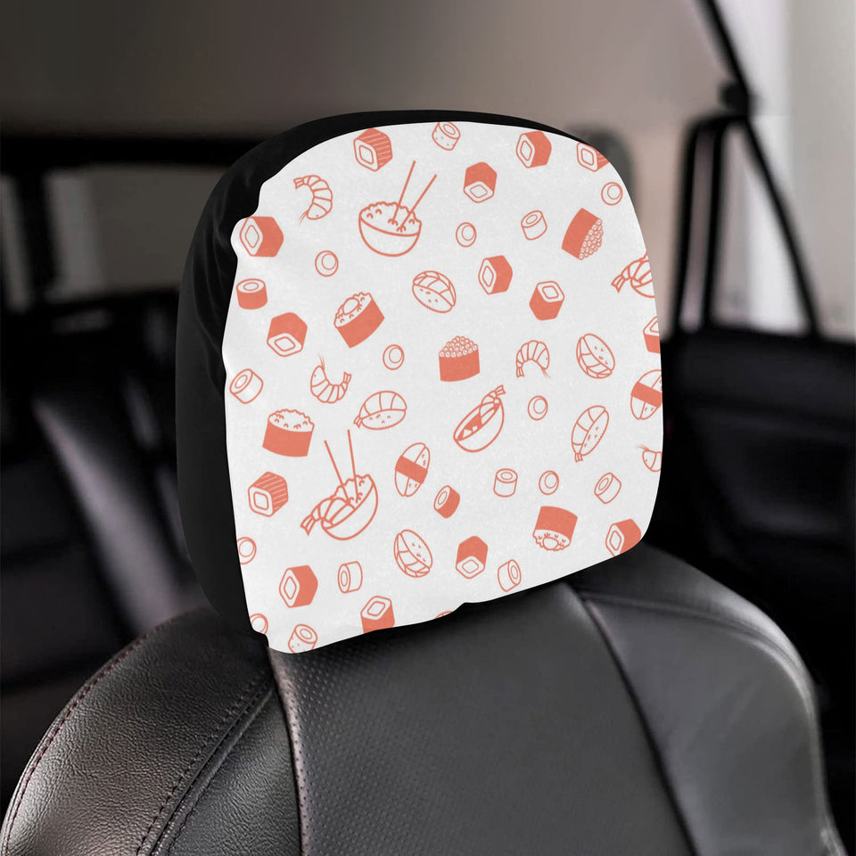 Sushi pattern Car Headrest Cover