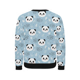 Cute panda pattern Men's Crew Neck Sweatshirt