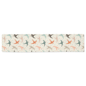 Swallow Pattern Print Design 02 Table Runner