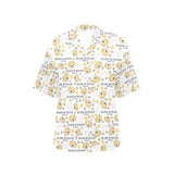 Golden Retriever Pattern Print Design 04 Women's All Over Print Hawaiian Shirt
