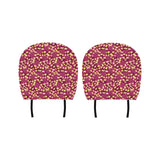 Popcorn Pattern Print Design 02 Car Headrest Cover