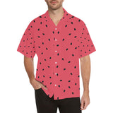 watermelon texture background Men's All Over Print Hawaiian Shirt