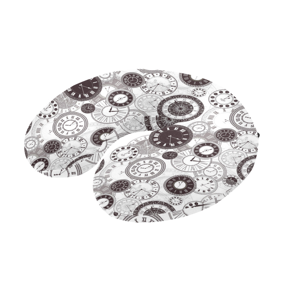 Classic vintage clock pattern U-Shaped Travel Neck Pillow