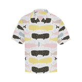 Whale dot pattern Men's All Over Print Hawaiian Shirt