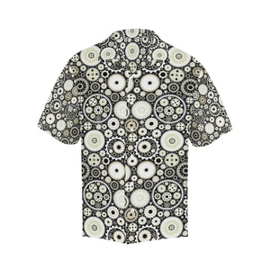 Gear Pattern Print Design 02 Men's All Over Print Hawaiian Shirt (Model T58)