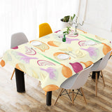 Onion garlic white red pattern Tablecloth