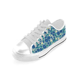 blueberry design pattern Men's Low Top Shoes White