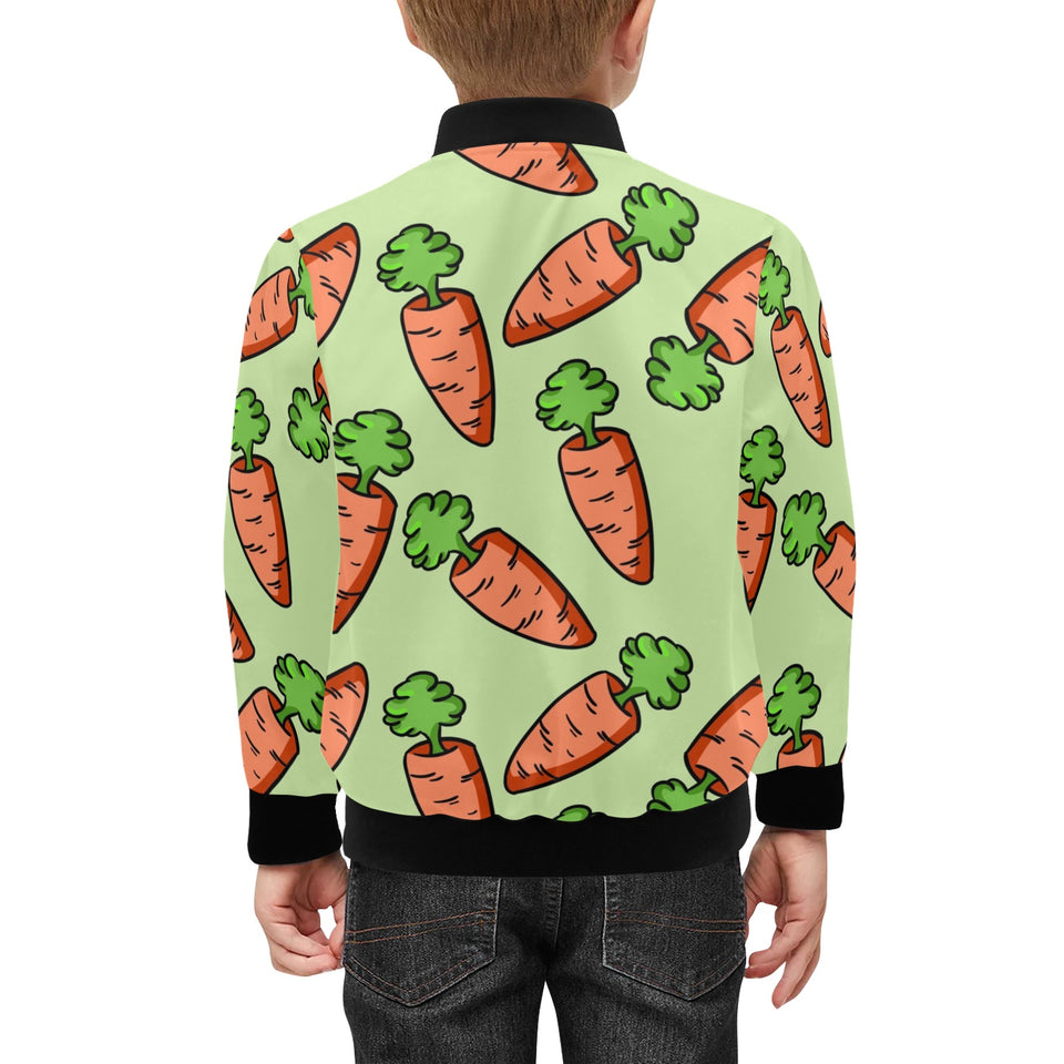 Carrot Pattern Print Design 05 Kids' Boys' Girls' Bomber Jacket