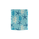 Blue starfish coral reef pattern Morphing Mug Heat Changing Mug