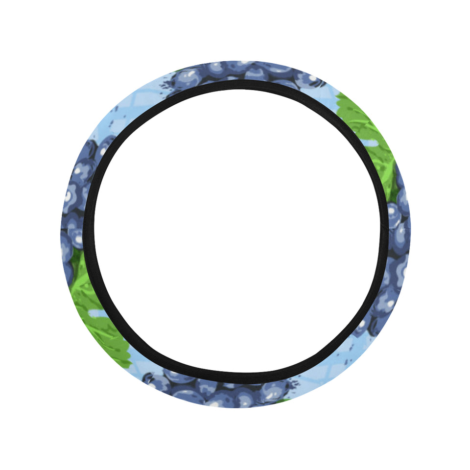 Watercolor grape pattern Car Steering Wheel Cover