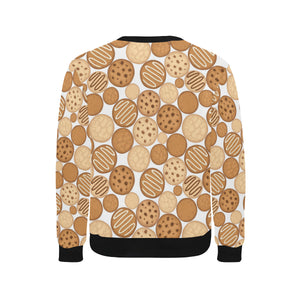 Various cookie pattern Men's Crew Neck Sweatshirt