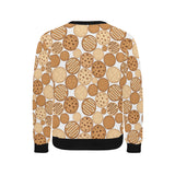 Various cookie pattern Men's Crew Neck Sweatshirt