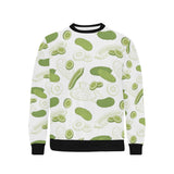 Cucumber sketch pattern Men's Crew Neck Sweatshirt