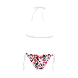 Toucan flower design pattern Sexy Bikinis Two-Piece Swimsuits