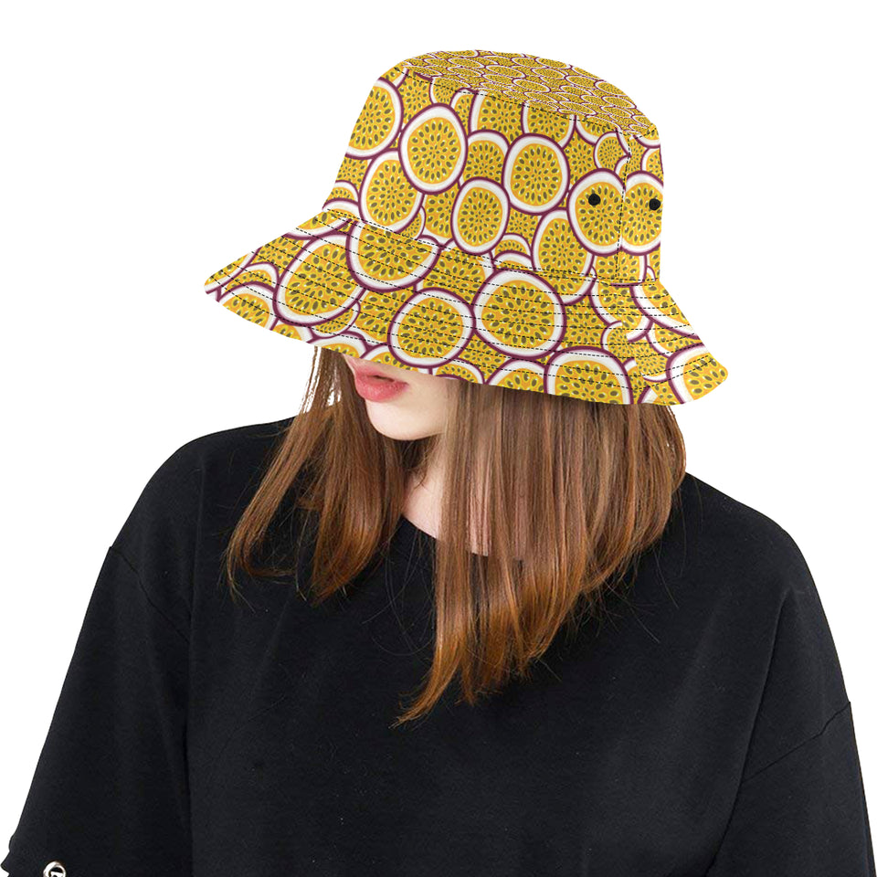 Passion fruits slice pattern Unisex Bucket Hat