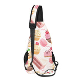Cake cupcake sweets pattern All Over Print Chest Bag
