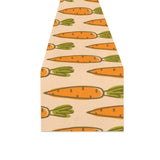 Carrot Pattern Print Design 04 Table Runner