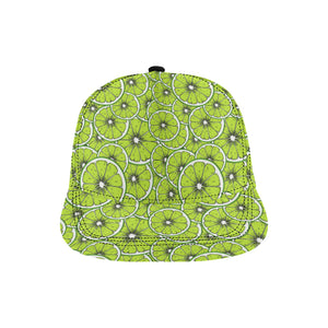 Slices of Lime design pattern All Over Print Snapback Cap