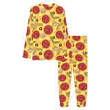 Pizza texture pattern Women's All Over Print Pajama Set