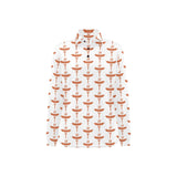 Sausage Pattern Print Design 05 Women's Long Sleeve Polo Shirt