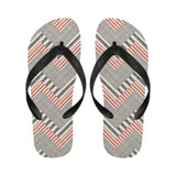 zigzag chevron striped pattern Unisex Flip Flops