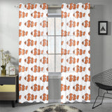 Clown Fish Pattern Print Design 05 Gauze Curtain