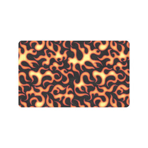 Fire flame dark pattern Doormat