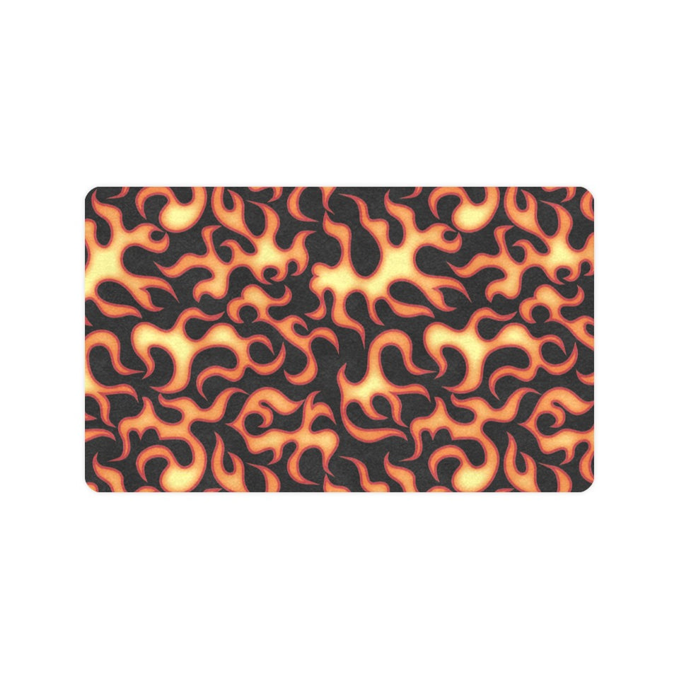 Fire flame dark pattern Doormat