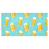 Beer pattern green background Tablecloth