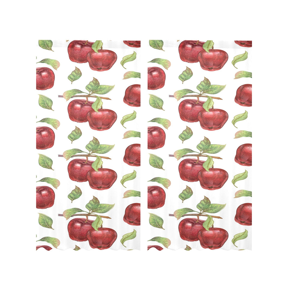 Red apples pattern Gauze Curtain