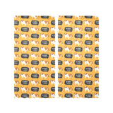 English Bulldog Pattern Print Design 04 Gauze Curtain