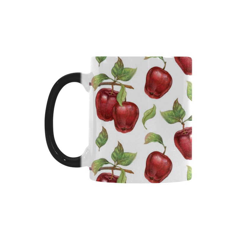 Red apples pattern Morphing Mug Heat Changing Mug