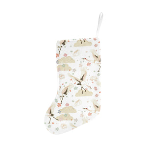 Beautiful Japanese cranes pattern Christmas Stocking