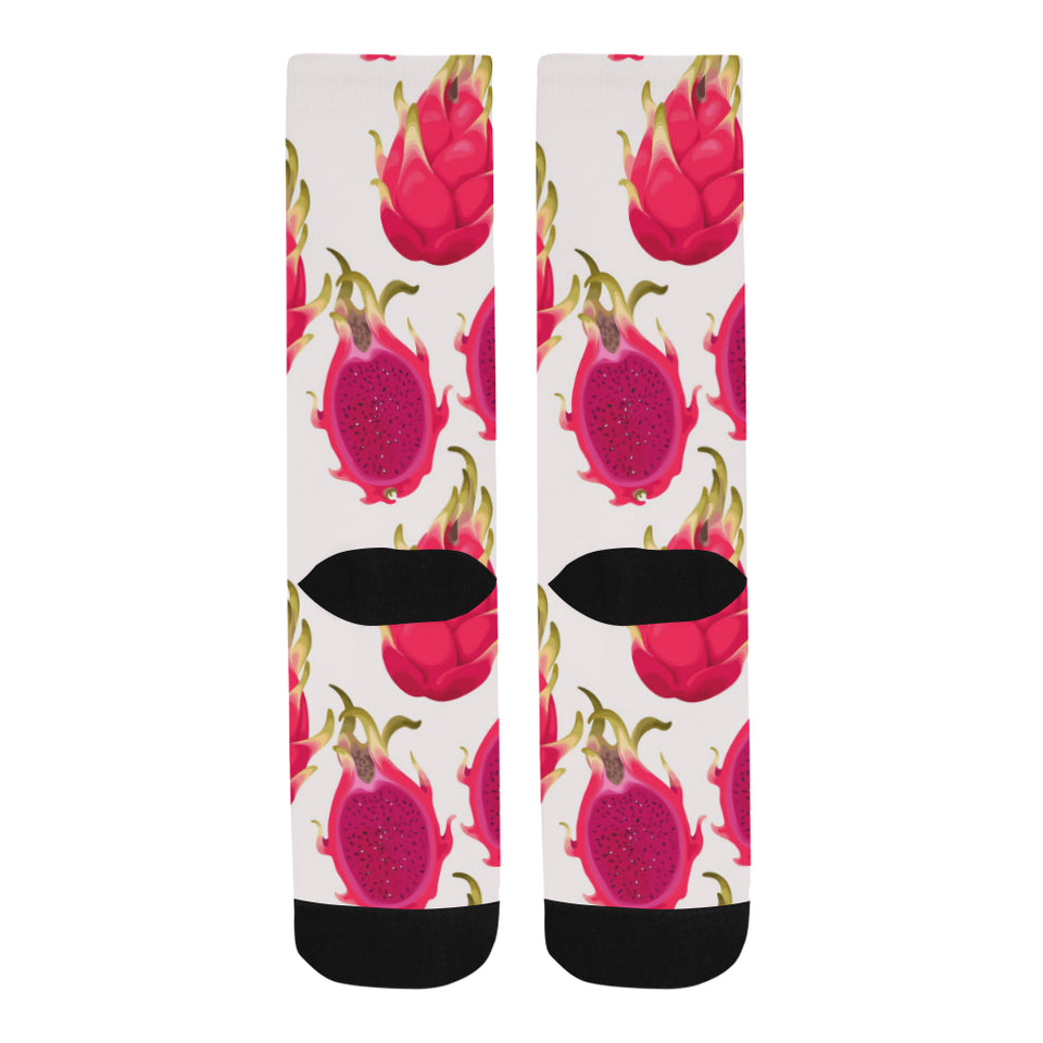 dragon fruits design pattern Crew Socks