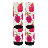 dragon fruits design pattern Crew Socks