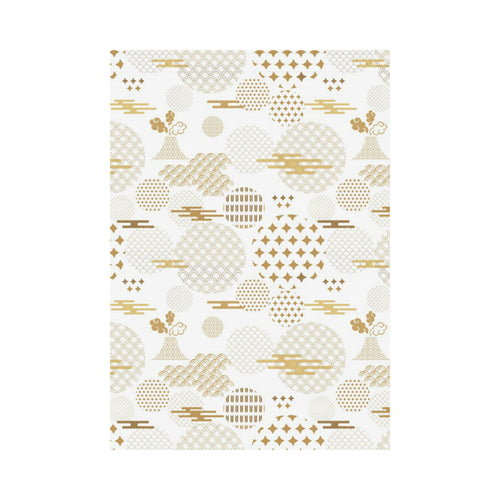 Beautiful gold japanese pattern House Flag Garden Flag