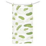 Cucumber sketch pattern Bath Towel
