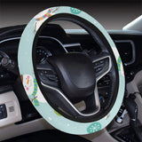Cute snowman snowflake pattern Car Steering Wheel Cover