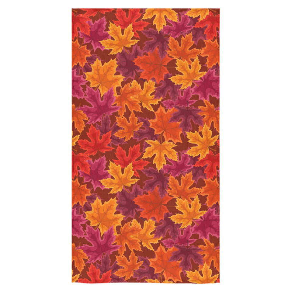 Autumn maple leaf pattern Bath Towel